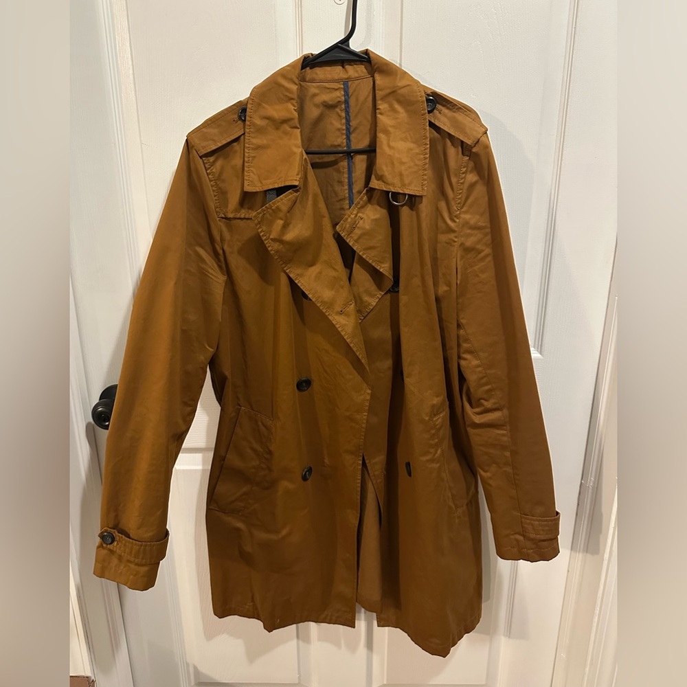 Zara Men's Tan Trench Coat